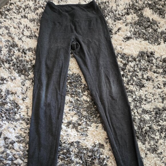 NO BO No Boundaries Dark Grey High-Rise Leggings S/P Cotton Blend Good Condition - Picture 1 of 3